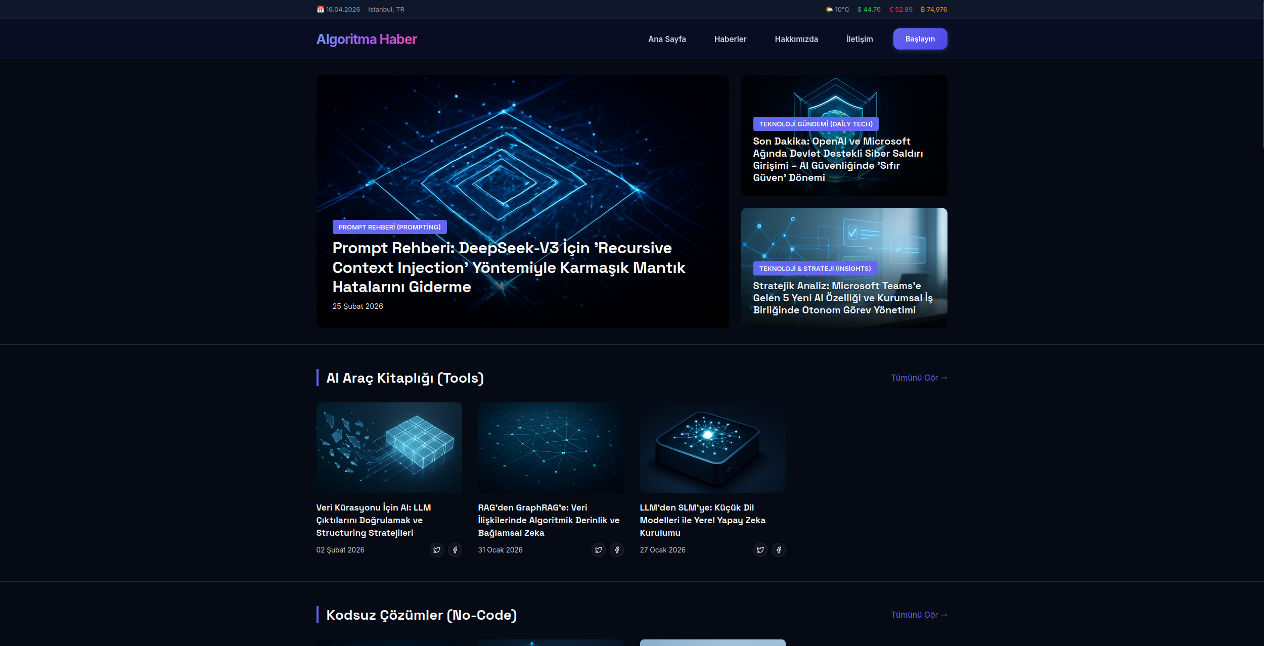 Profesyonel Haber Sitesi Yazılımı görsel 1